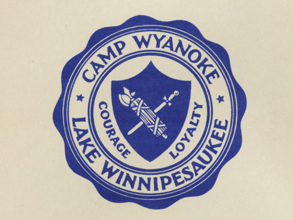 Camp Wyanoke Seal saying Courage Loyalty Lake Winnipesaukee